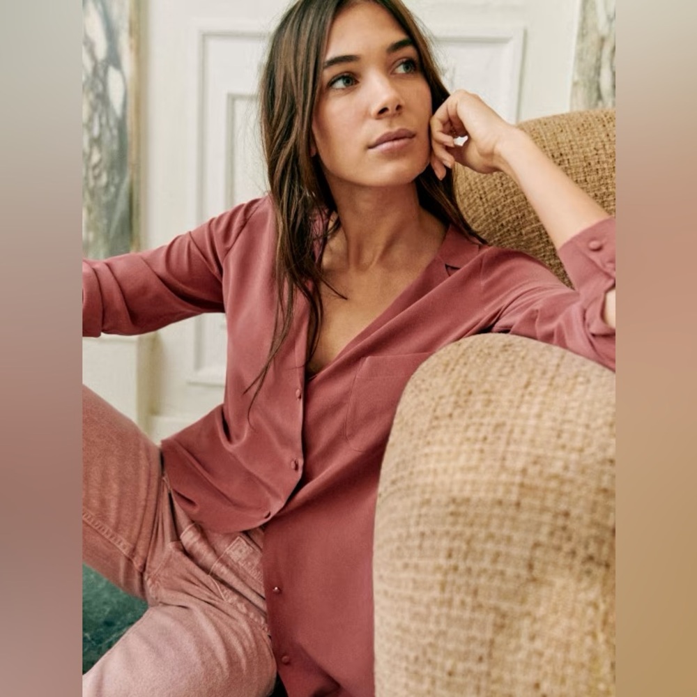 Sezane Florence Shirt Rose Pale - Size 32